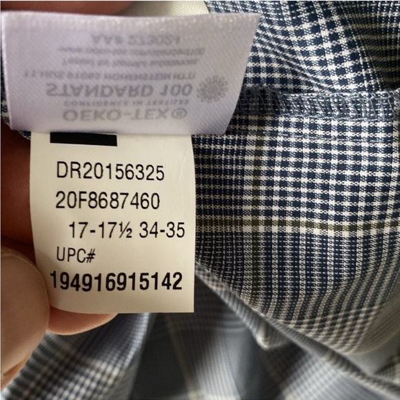 NWT Van Heusen Stain Shield Dress Shirt Size 17-17.5” 34/35 - Picture 9 of 13